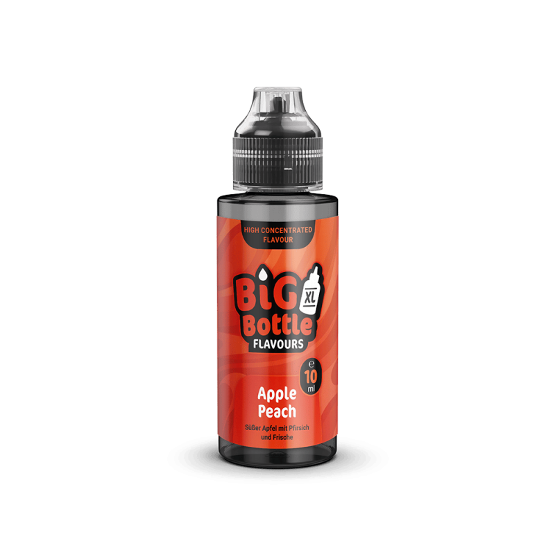 Big Bottle Flavours Longfill - Apple Peach - 10ml Aroma in 120ml Flasche