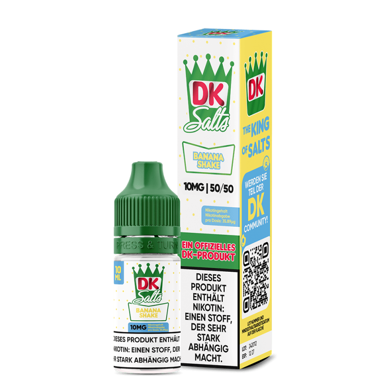 DK Salts Nikotinsalz - Banana Shake - 10ml