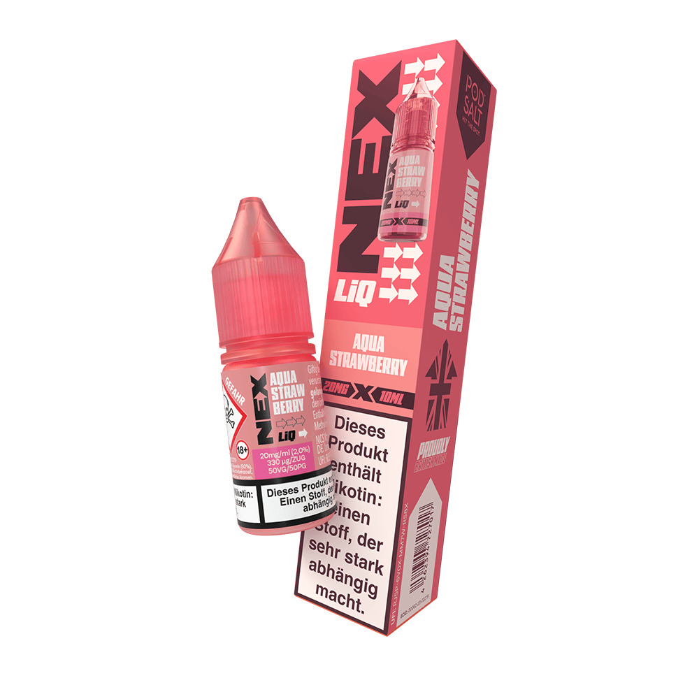 Nex Liq Nikotinsalz - Aqua Strawberry - 10ml 20mg