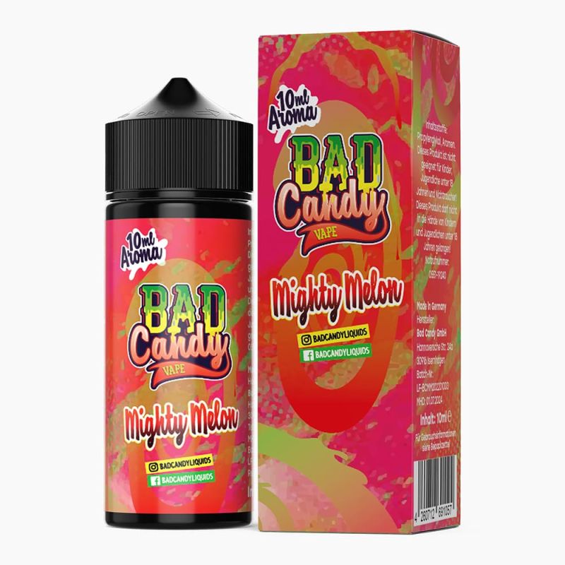Bad Candy Longfill - Mighty Melon - 10ml Aroma in 120ml Flasche