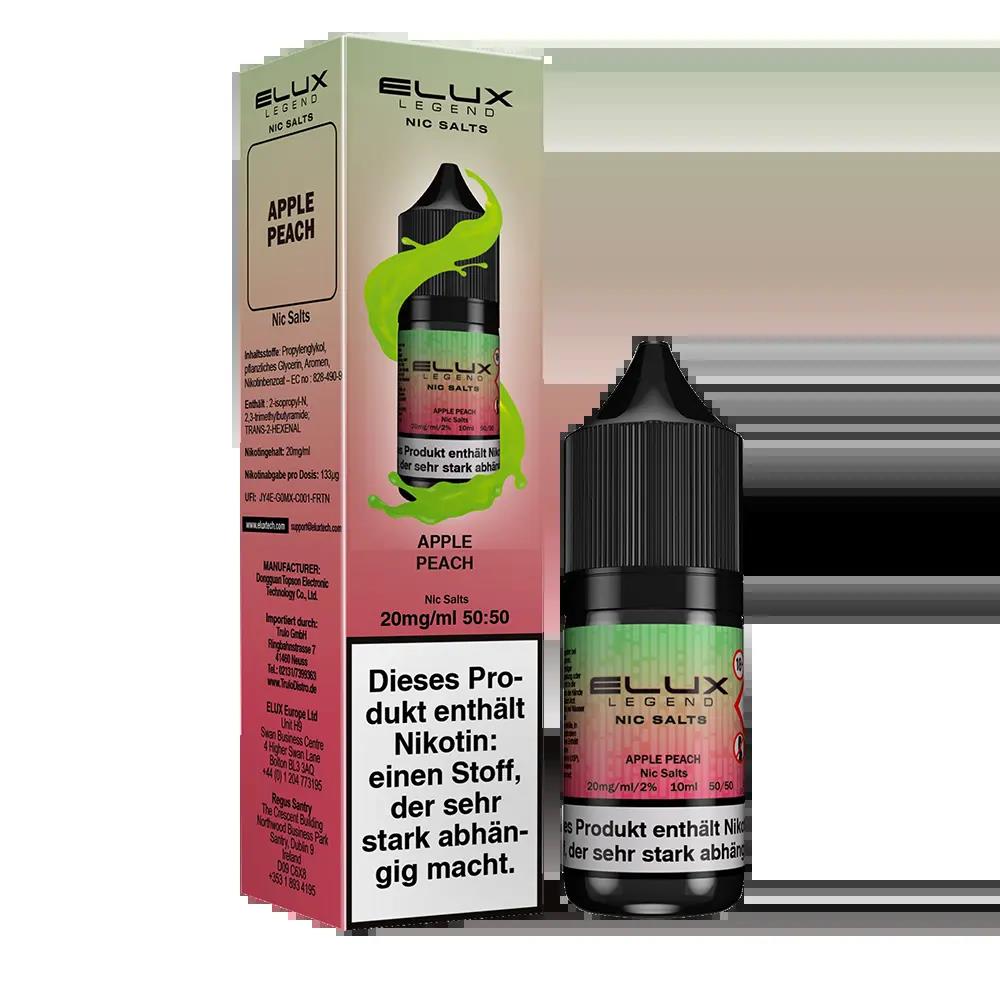 Elux Nikotinsalz - Apple Peach - Liquid 10mg 10ml
