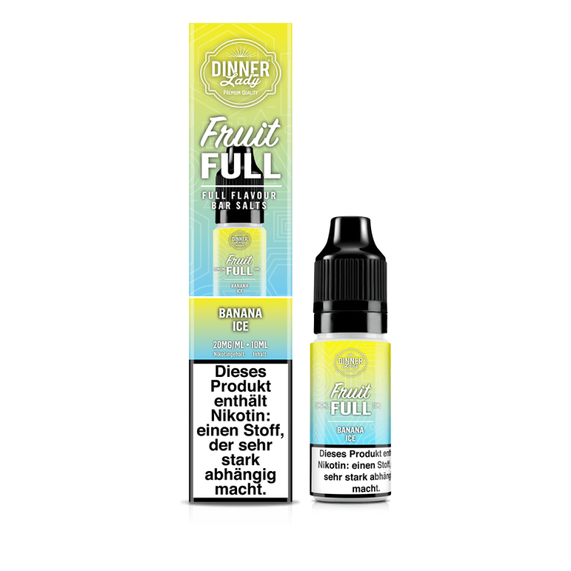 Dinner Lady Fruit Full Nikotinsalz - Banana Ice - 10ml Liquid 20mg