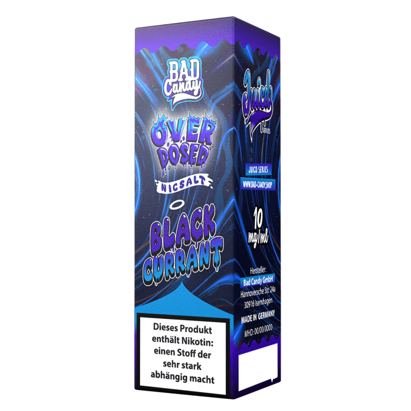 Bad Candy Nikotinsalz - Blackcurrant - Overdosed 10ml Liquid