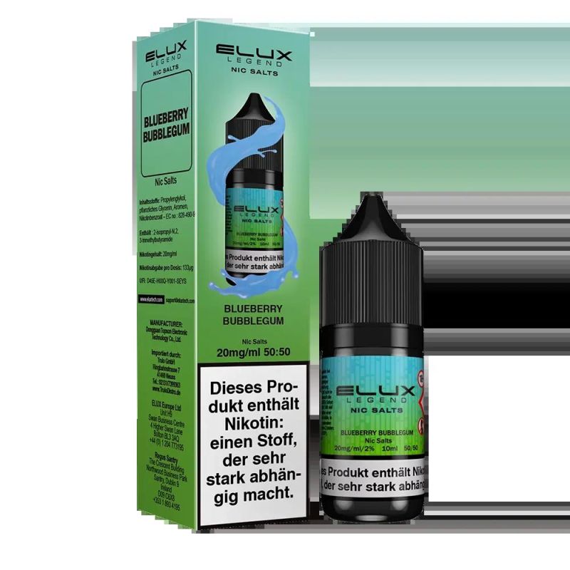 Elux Nikotinsalz - Blueberry Bubblegum - Liquid 10mg 10ml