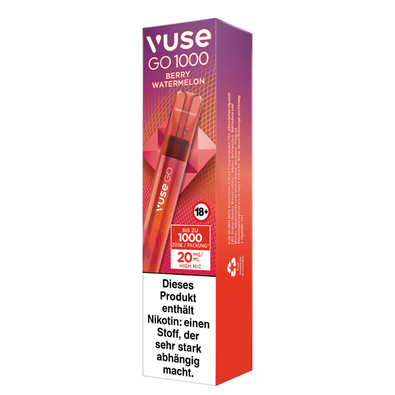 Vuse GO 1000 Berry Watermelon 20mg Einweg E-Zigarette