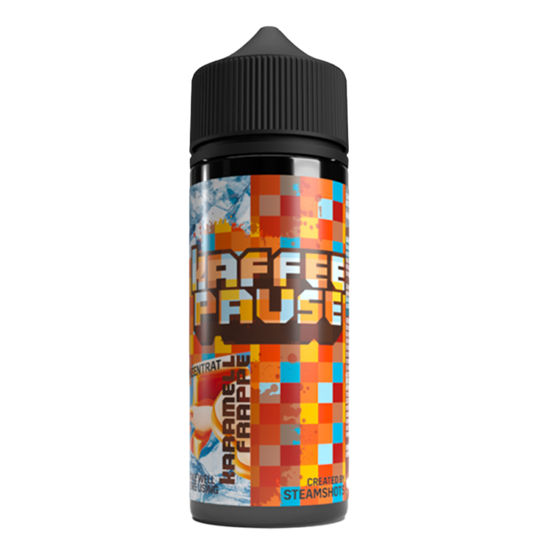 Kaffeepause Longfill - Karamell Frappe Ice - 10ml Aroma in 120ml Flasche