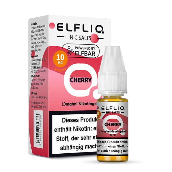Elfliq by Elfbar Nikotinsalz - Cherry - Liquid 10ml