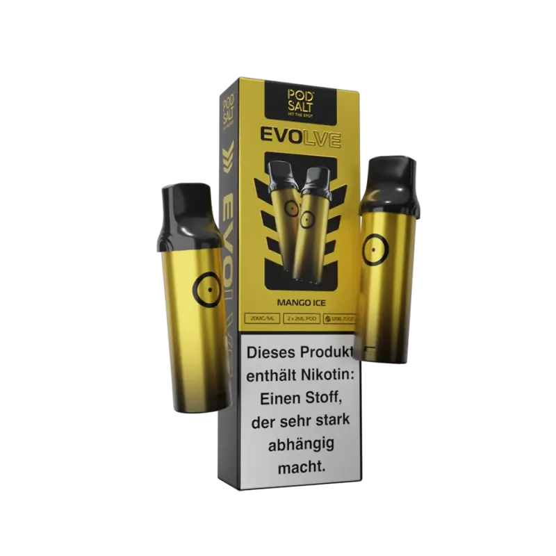 2x Pod Salt Evolve Einweg Pod - Mango Ice - 20mg Nikotinsalz 2ml