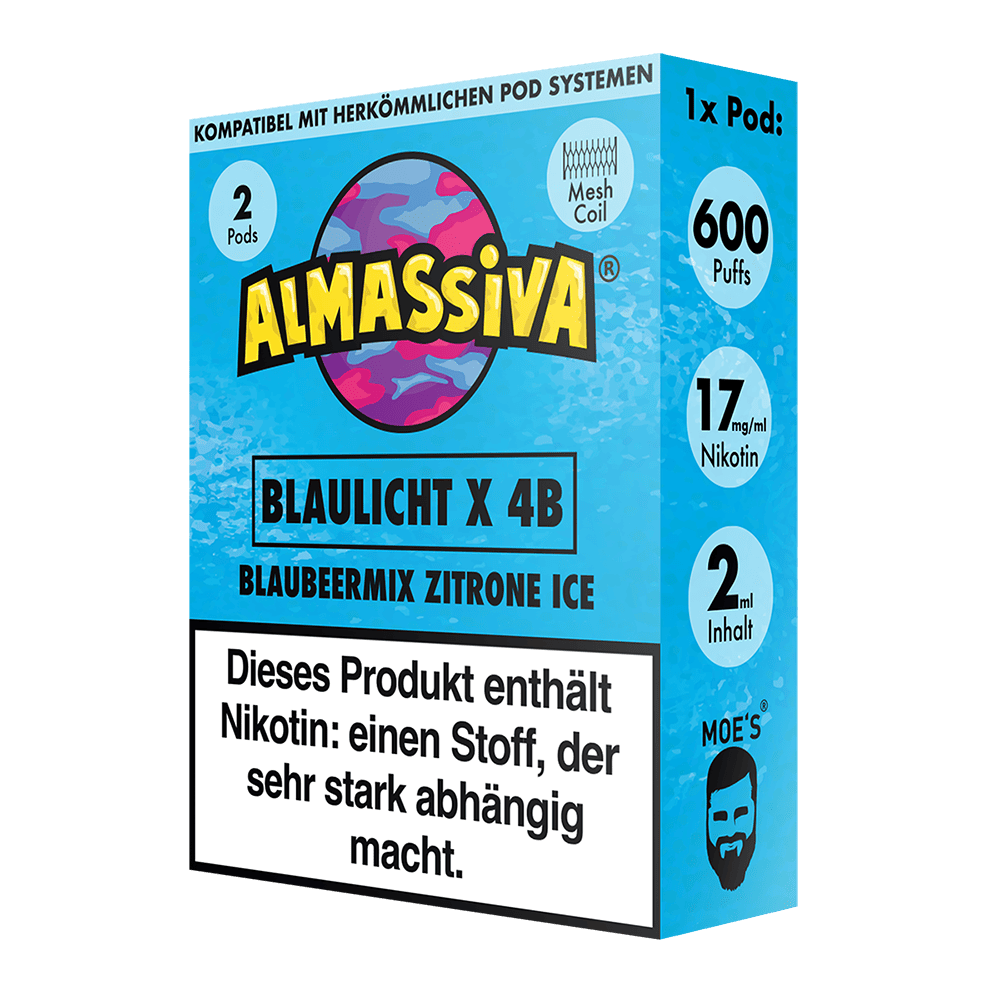 Al Massiva Pods – Blaulicht X 4B – 17mg – 2ml (2 Stück)