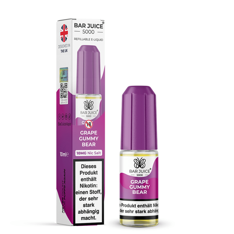 Bar Juice 5000 Nikotinsalz - Grape Gummy Bear - 10ml