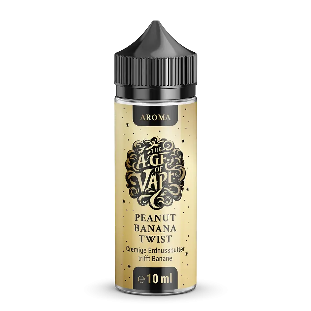 The Age of Vape Aroma Longfill - Peanut Banana Twist - 10ml in 120ml Flasche