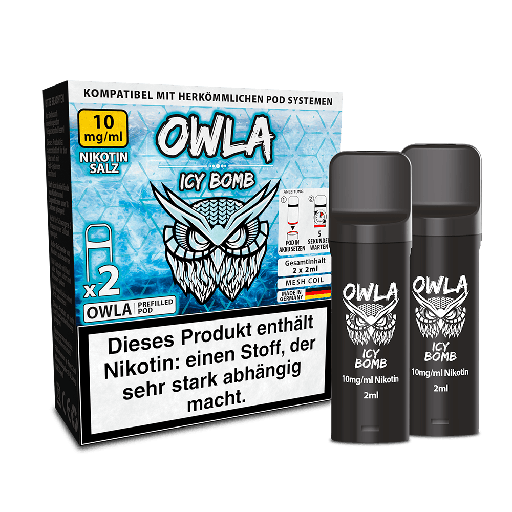 OWLA Pods – Icy Bomb – 2ml (2 Stück) 10mg