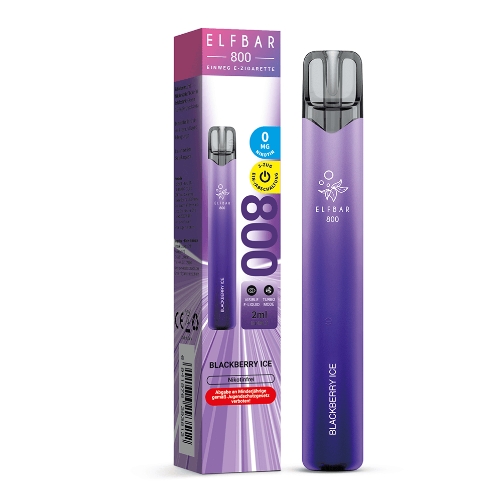 Elfbar 800 Einweg E-Zigarette - Blackberry Ice 0mg
