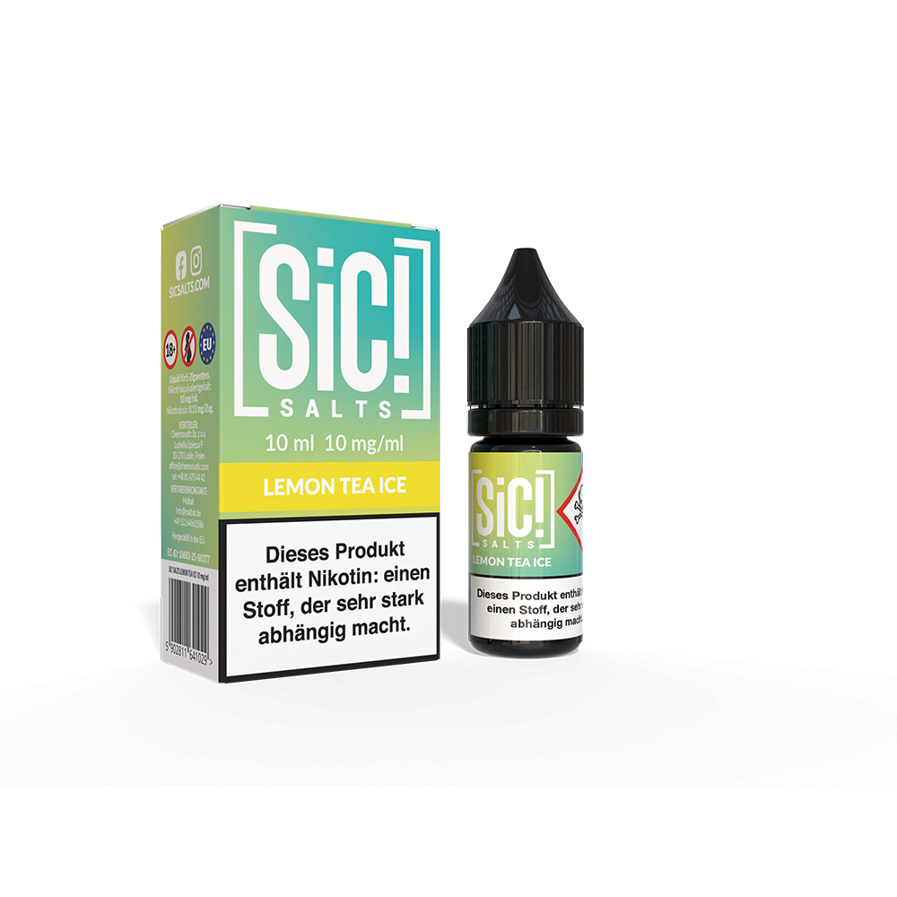 SIC Nikotinsalz - Lemon Tea Ice -10ml Liquid 10mg