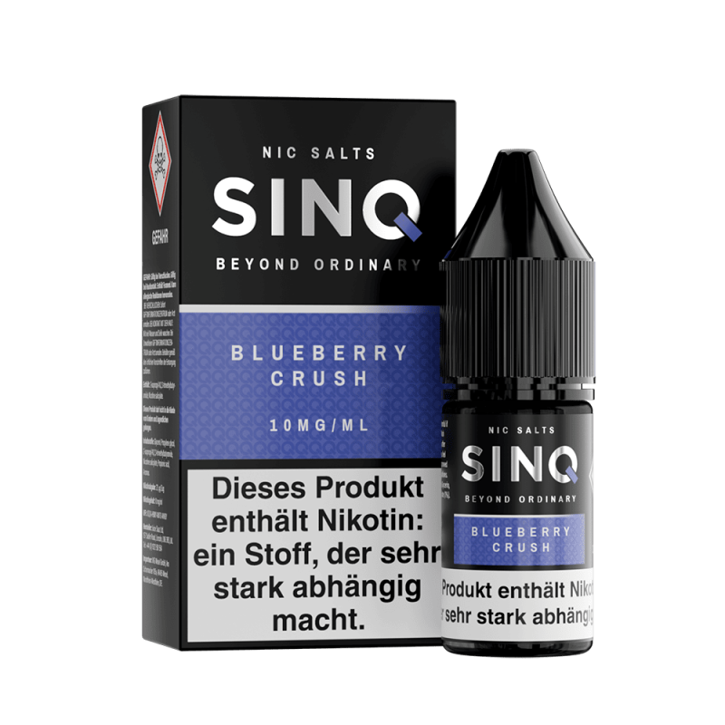 SINQ Nikotinsalz - Blueberry Crush - 10ml Liquid 10mg