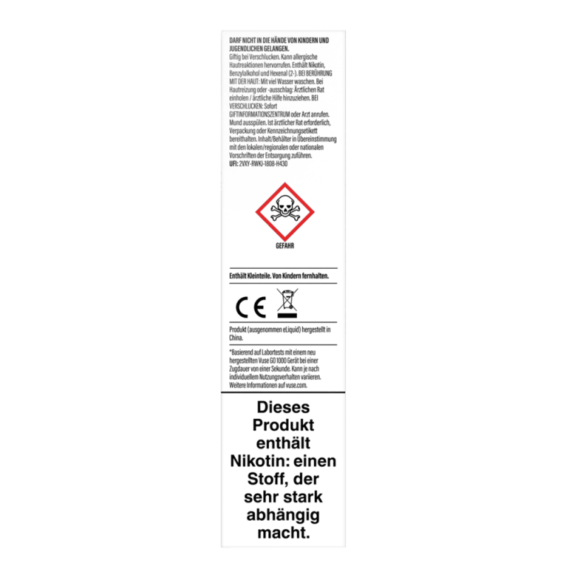 Vuse GO 1000 Cucumber Mix 20mg Einweg E-Zigarette