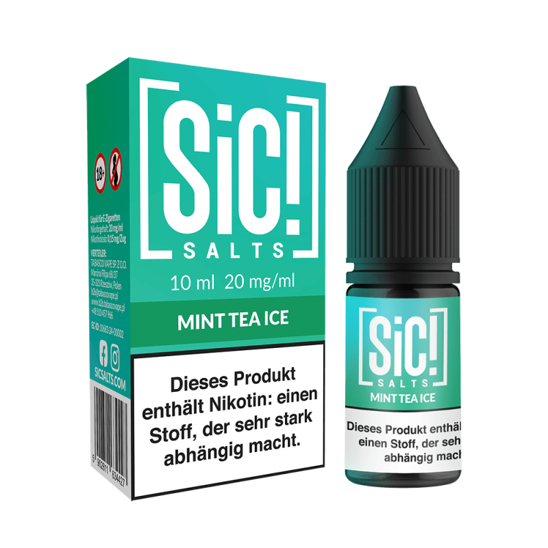 SIC Nikotinsalz - Mint Tea Ice -10ml Liquid 20mg