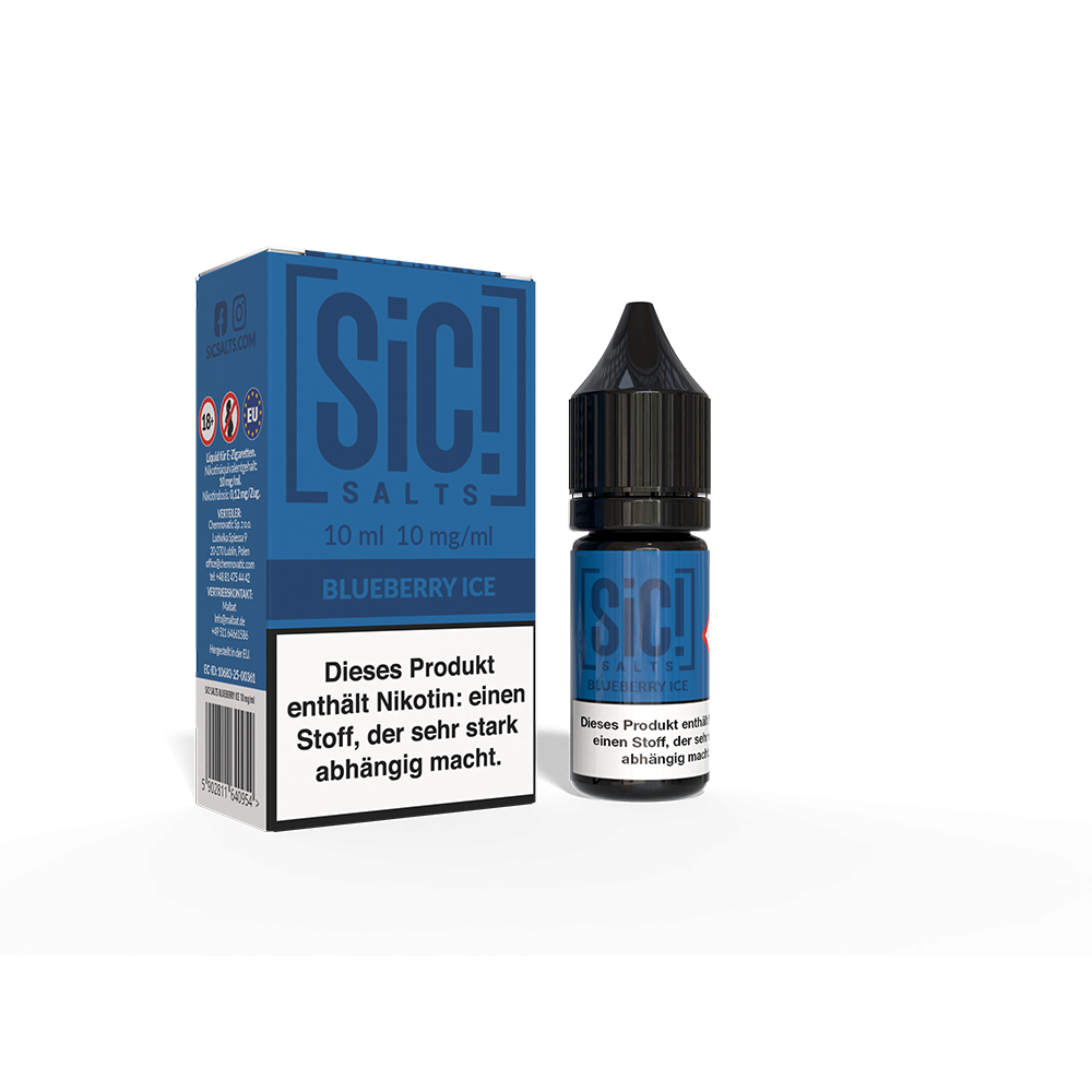 SIC Nikotinsalz - Blueberry Ice -10ml Liquid 10mg