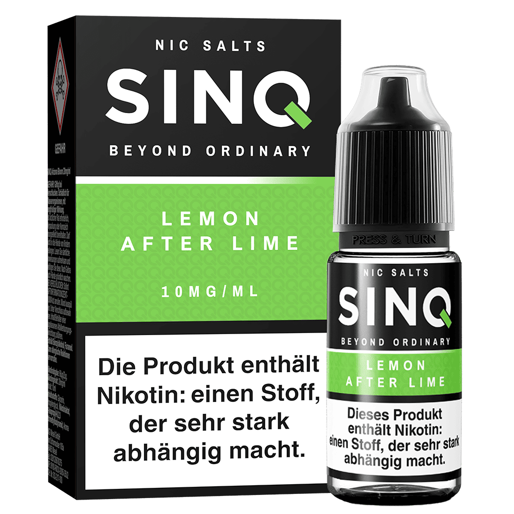 SINQ Nikotinsalz - Lemon After Lime - 10ml Liquid 10mg
