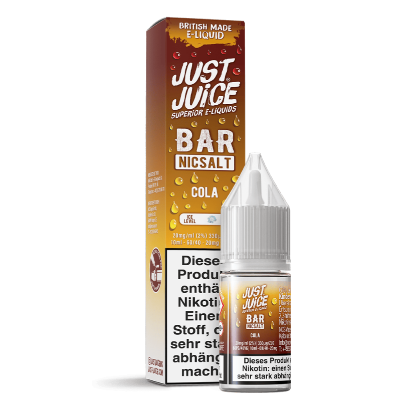 Just Juice Nikotinsalz - Cola - 10ml Liquid 20mg