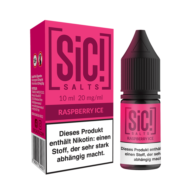 SIC Nikotinsalz - Raspberry Ice -10ml Liquid 20mg
