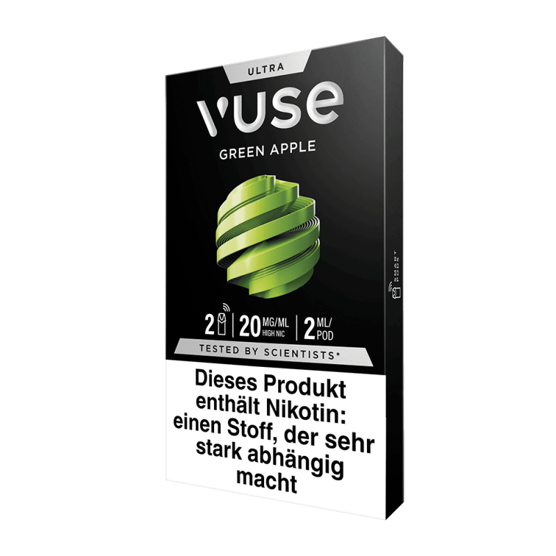 2x Vuse Ultra Pods Green Apple 20mg
