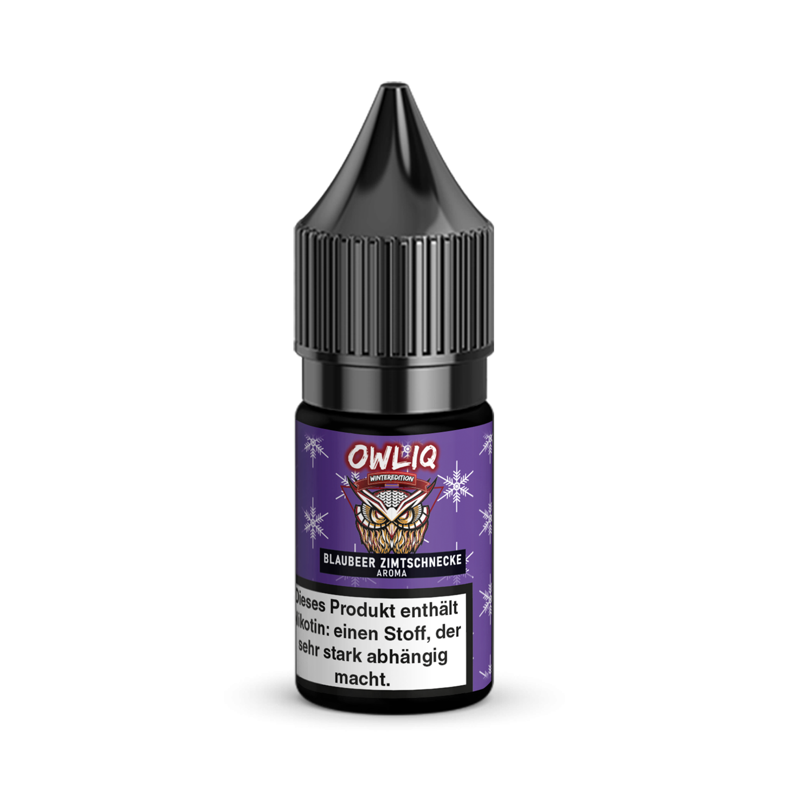 OWLIQ Nikotinsalz - Blaubeer Zimtschnecke - 10ml Liquid