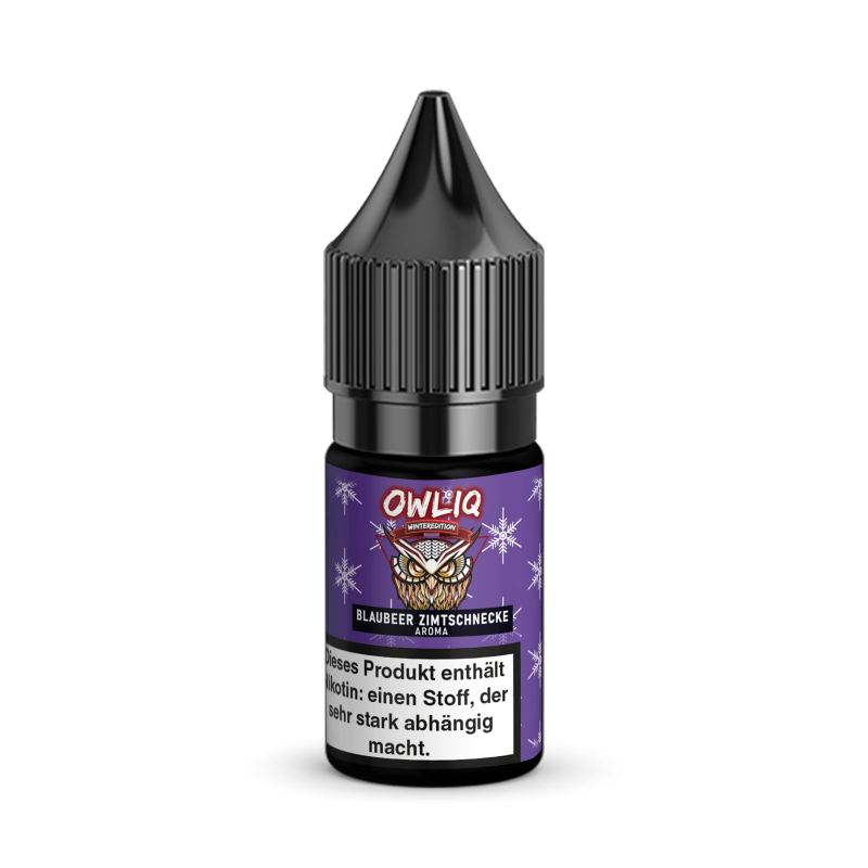 OWLIQ Nikotinsalz - Blaubeer Zimtschnecke - 10ml Liquid