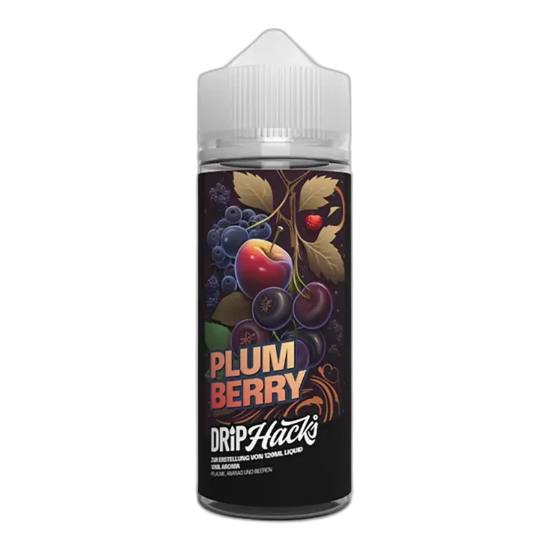 Drip Hacks Longfill - Plum Berry - 10ml Aroma in 120ml Flasche