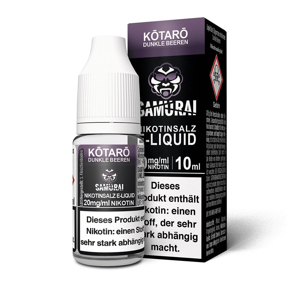 Samurai Nikotinsalz - Kotaro Dunkle Beeren - Liquid 10ml 20mg