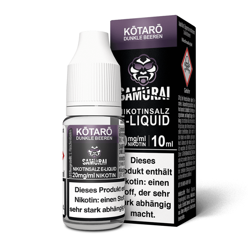 Samurai Nikotinsalz - Kotaro Dunkle Beeren - Liquid 10ml 20mg