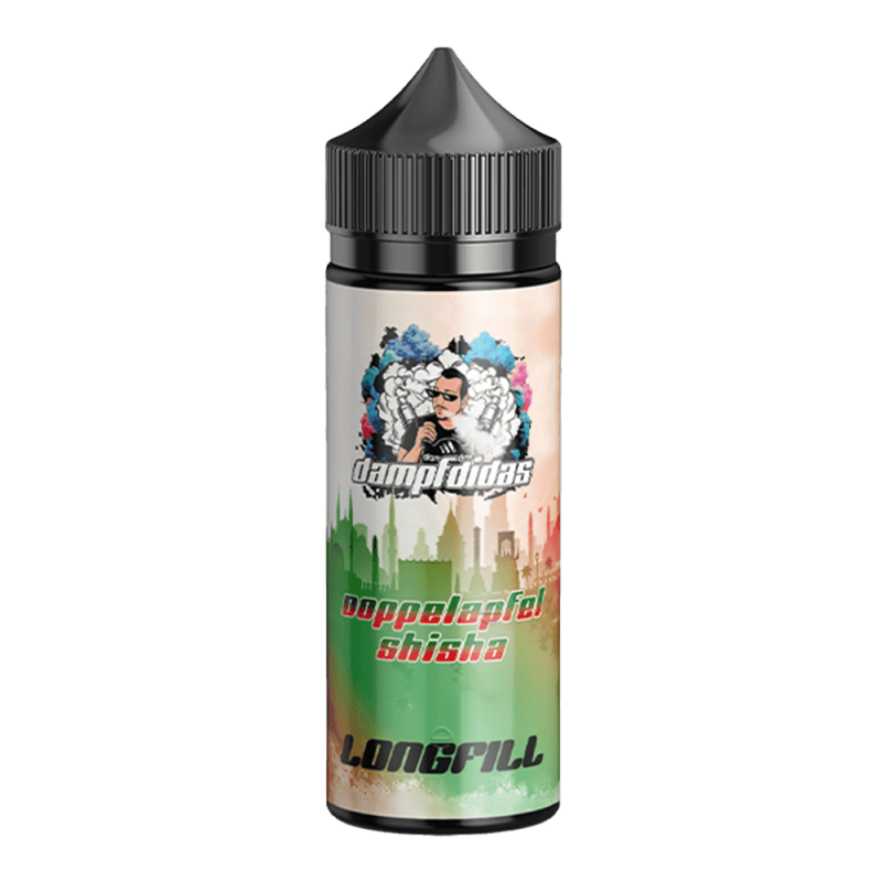 Dampfdidas Longfill - Doppelapfel Shisha - 10ml Aroma in 120ml Flasche