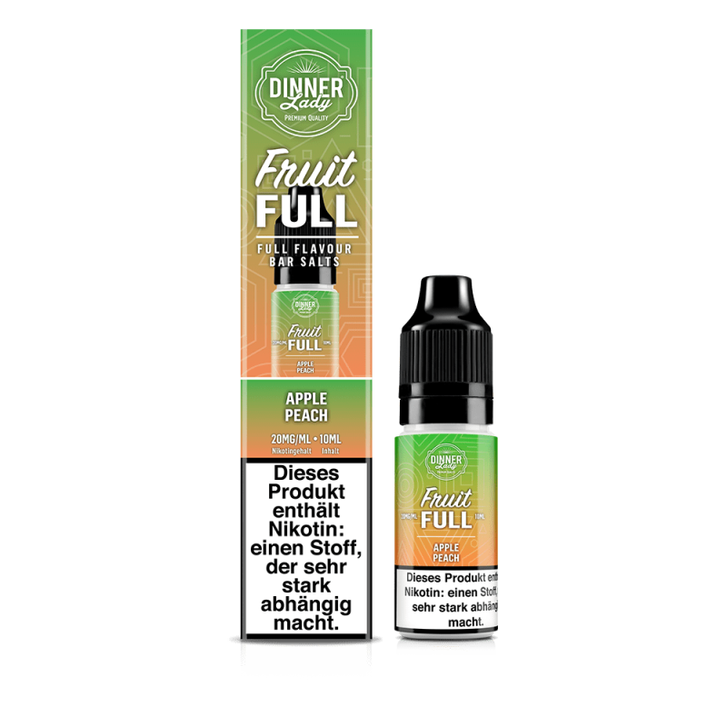 Dinner Lady Fruit Full Nikotinsalz - Apple Peach - 10ml Liquid 20mg