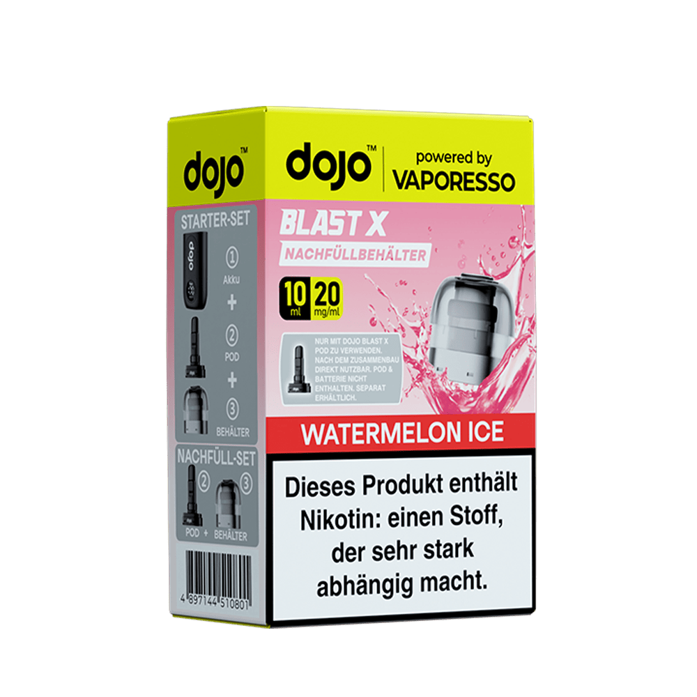 Vaporesso dojo Blast X Pods – Watermelon Ice – 20mg – 10ml (1 Stück)