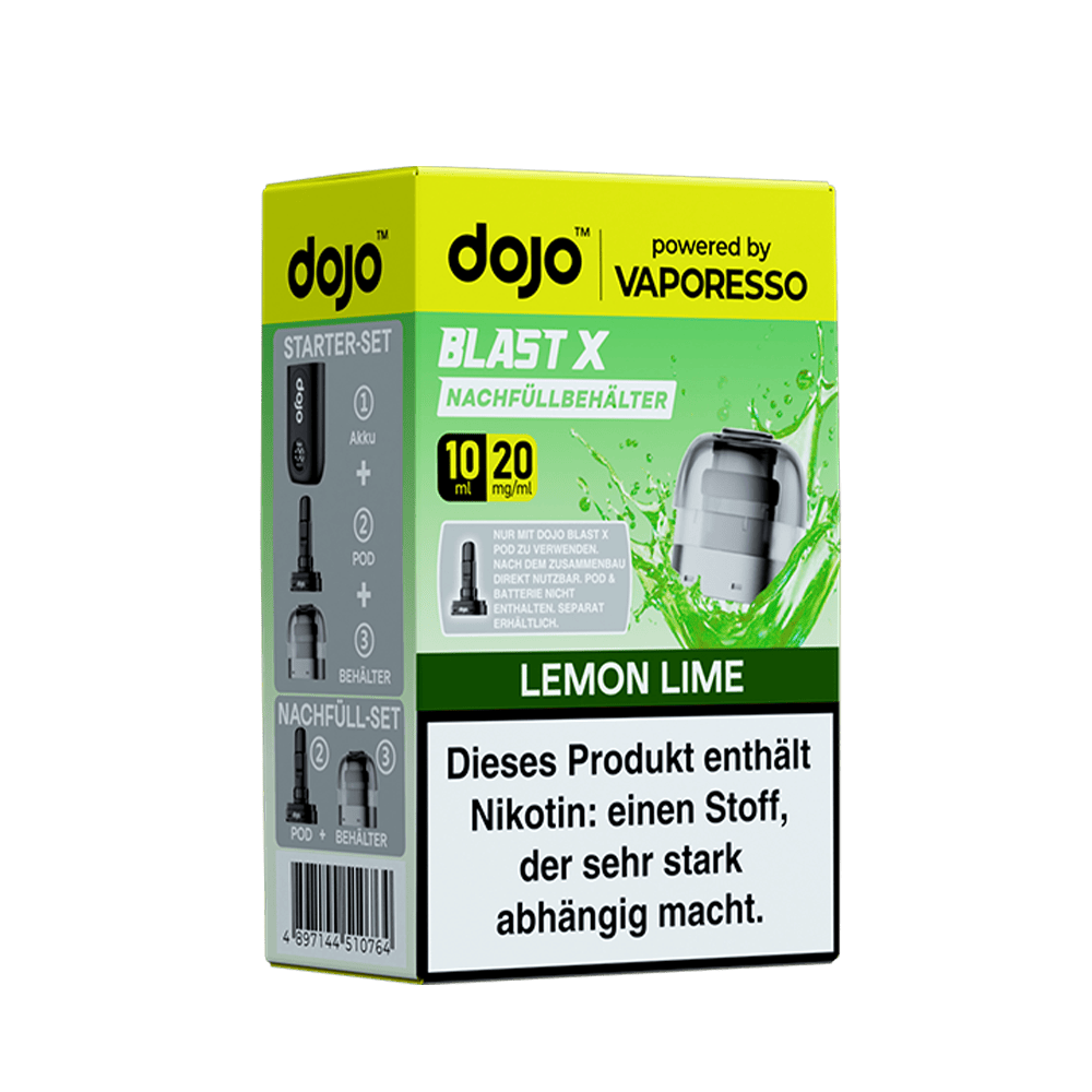 Vaporesso dojo Blast X Pods – Lemon Lime – 20mg – 10ml (1 Stück)