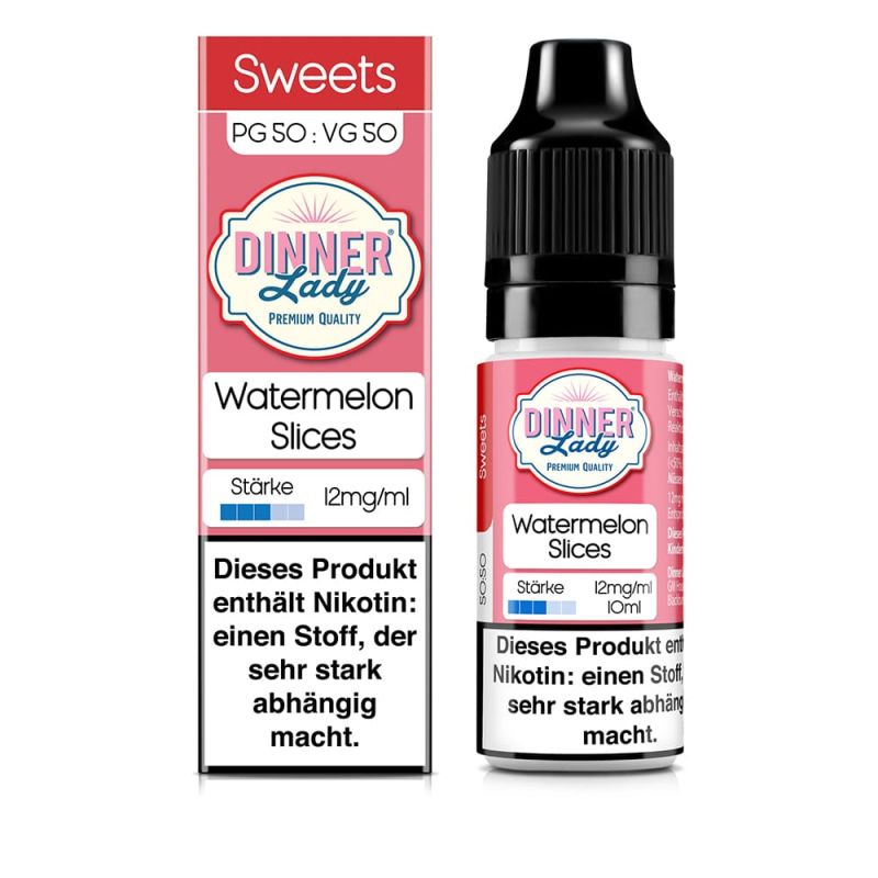 Dinner Lady Sweets Liquid - Watermelon Slices - 50/50 10ml