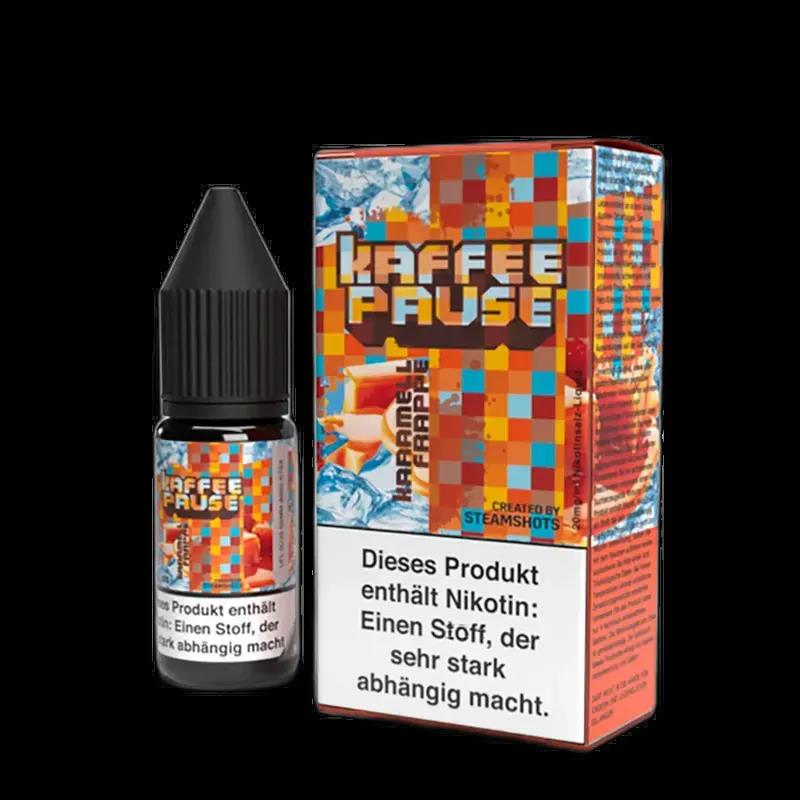 Kaffeepause Nikotinsalz - Karamell Frappe Ice - 10ml Liquid 20mg