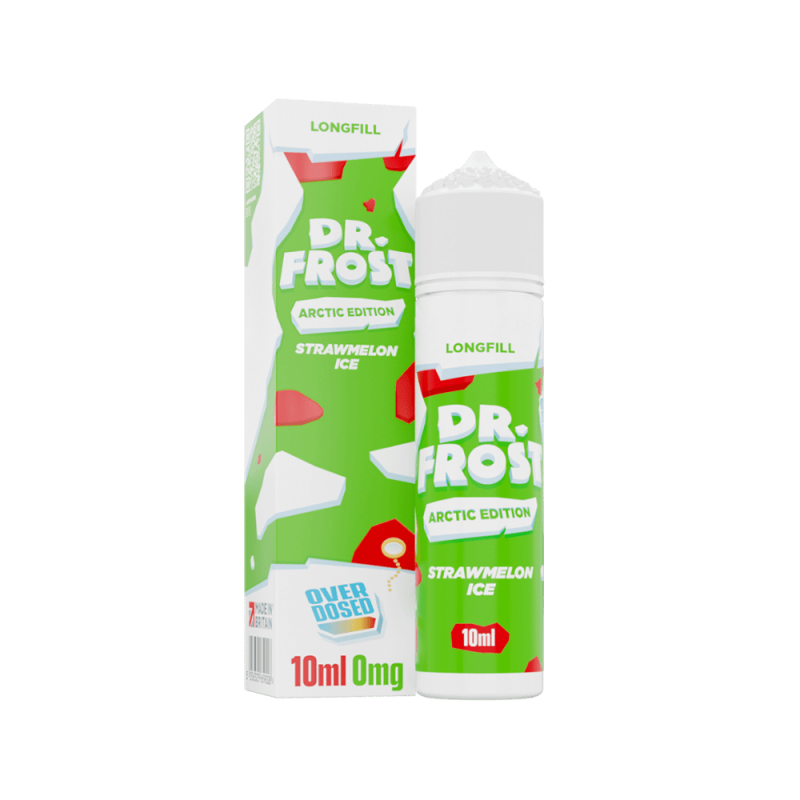 Dr. Frost Longfill - Strawmelon Ice - Overdosed 10ml Aroma in 60ml Flasche