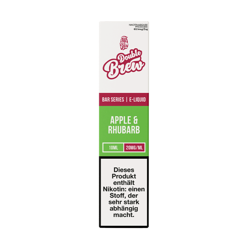 Double Brew Nikotinsalz - Apple Rhubarb - 10ml Liquid 20mg