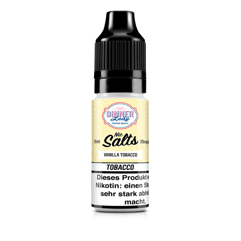 Dinner Lady Nikotinsalz - Vanilla Tobacco - 50/50 10ml Liquid 20mg