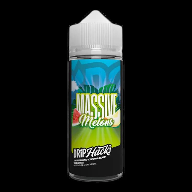 Drip Hacks Longfill - Massive Melons - 10ml Aroma in 120ml Flasche