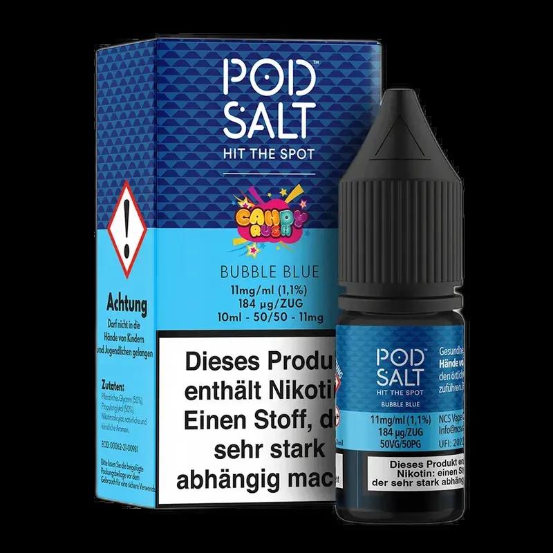 Pod Salt Fusion - Bubble Blue - 10ml Liquid 11mg Nikotinsalz