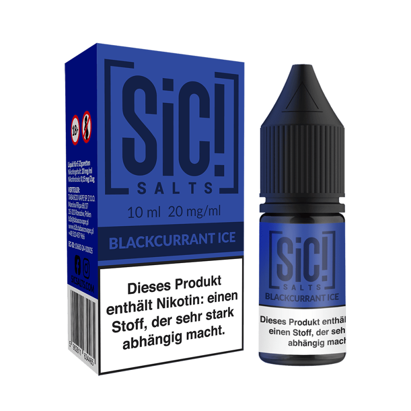 SIC Nikotinsalz - Blackcurrant Ice -10ml Liquid 20mg