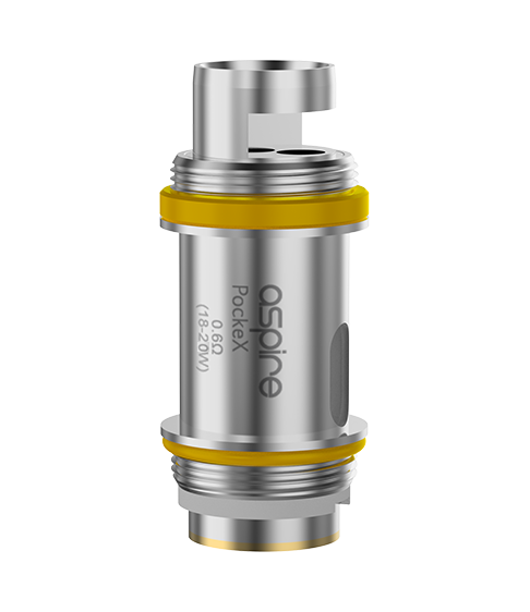 Aspire PockeX Coil (5 Stk.), Rundkopf, Vape, Dampf, Ersatzteil, Silber, tank, coil, kohle?, vape, osfare