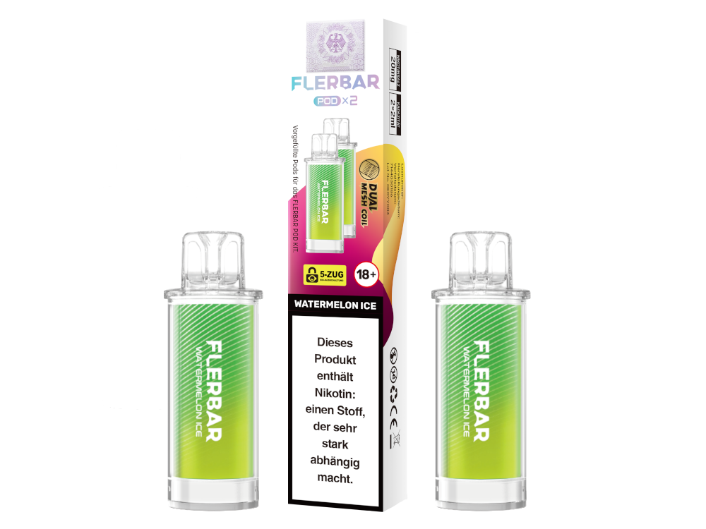 Flerbar Pod (2 Stk.) Watermelon Ice 20mg