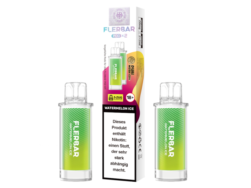 Flerbar Pod (2 Stk.) Watermelon Ice 20mg