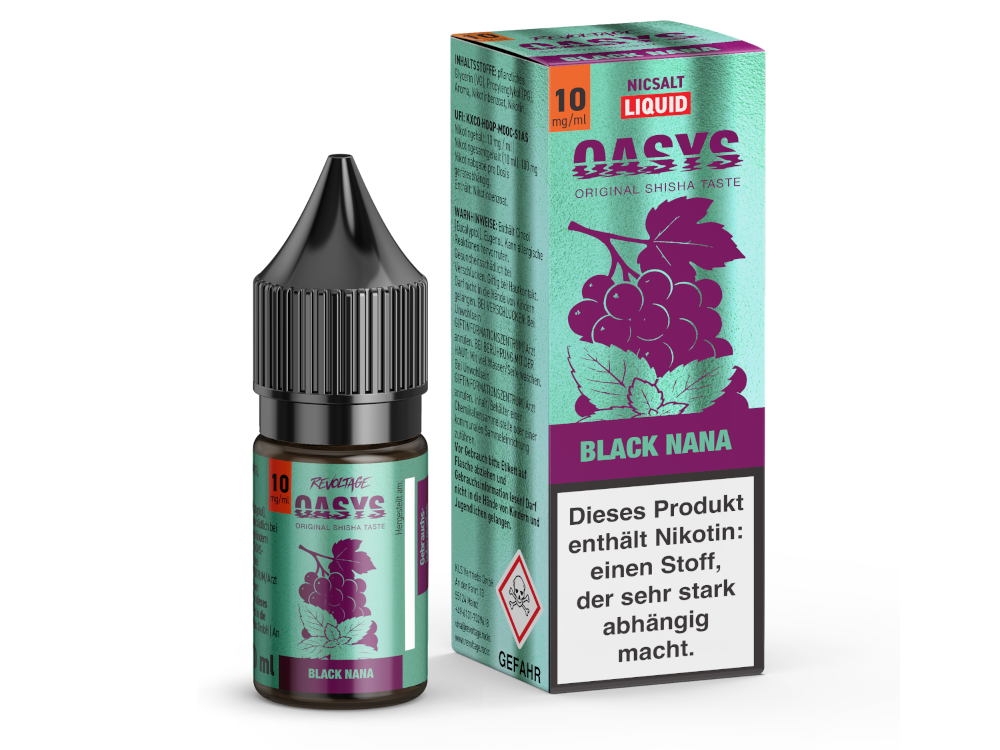 Revoltage OASYS Hybrid Nikotinsalz Black Nana 10ml 10mg