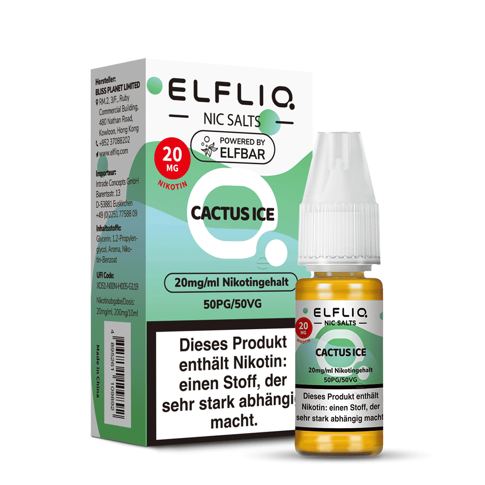 Elfliq by Elfbar Nikotinsalz - Cactus Ice - Liquid 10ml 20mg