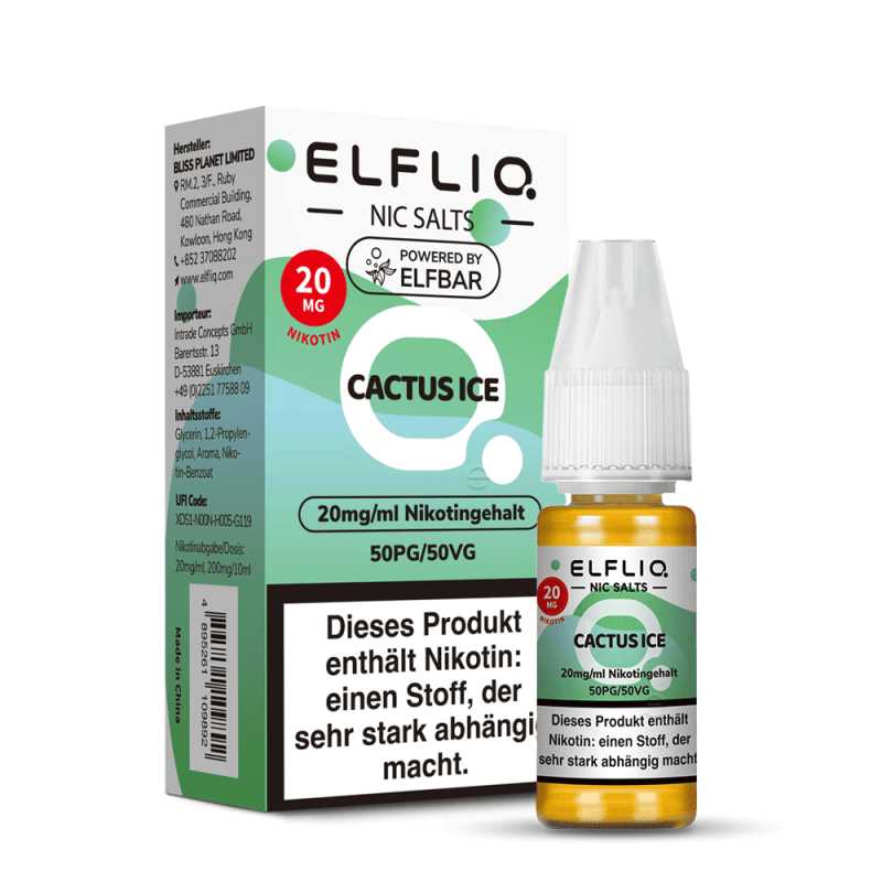 Elfliq by Elfbar Nikotinsalz - Cactus Ice - Liquid 10ml 20mg