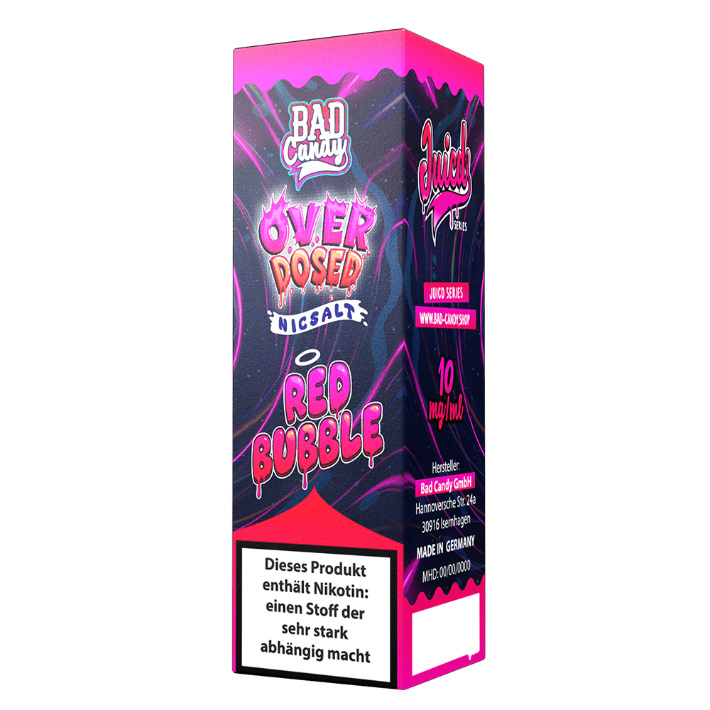 Bad Candy Nikotinsalz - Red Bubble - Overdosed 10ml Liquid
